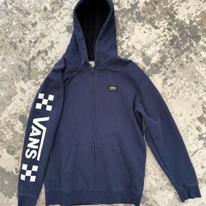 Vans Navy Zip-Up Hoodie